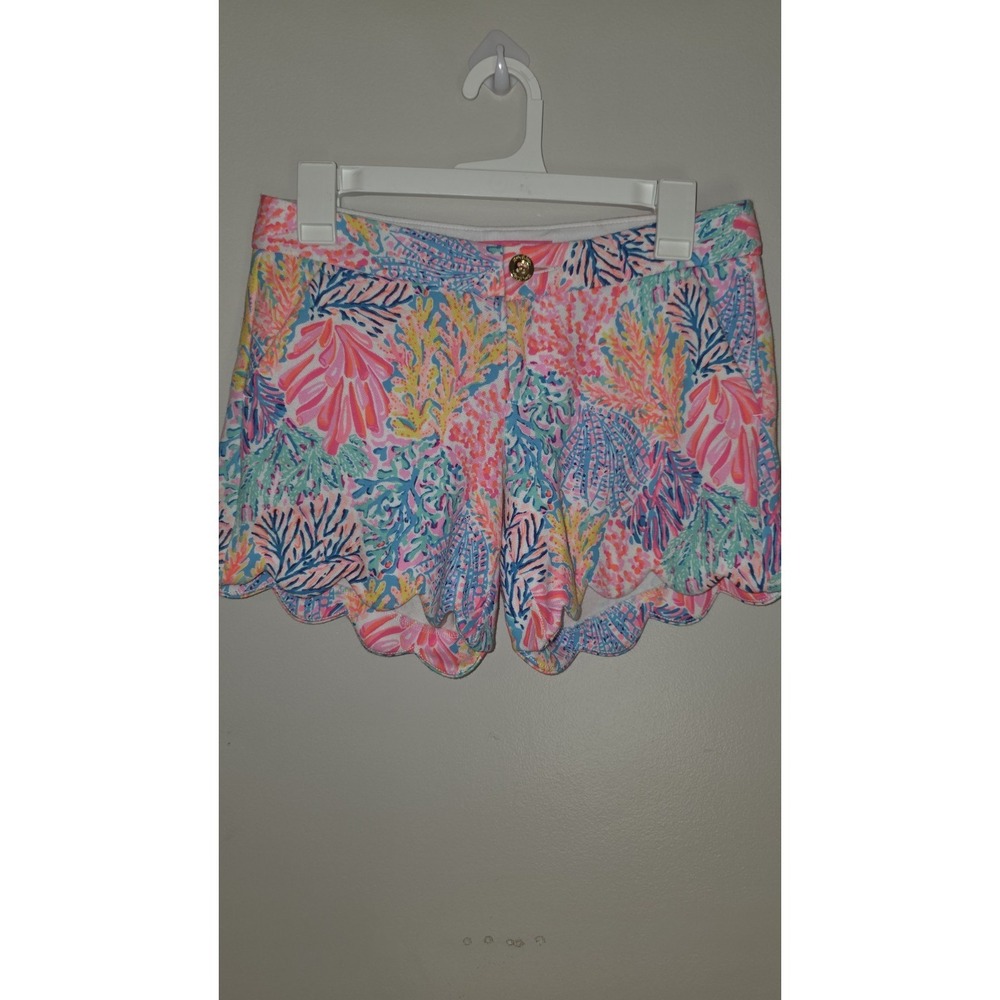 Lilly Pulitzer Buttercup Knit Short Multi Splashdance Women's Size 0